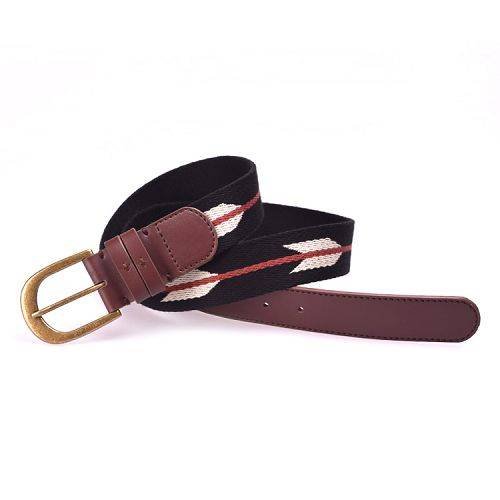 Yusen - Canvas Belts - Cotton - Jacquard Logo - Pin Buckle