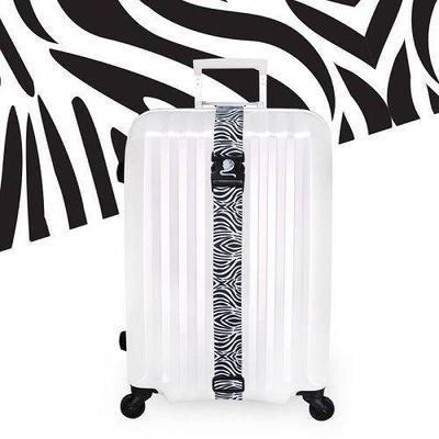 Yusen - Luggage Strap - Polyester -Zebra Pattern Heat Transfer Printing-Ordinary buckle silk screen