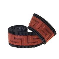 Yusen- Polyester Elastic Band With Brown Shape Inset