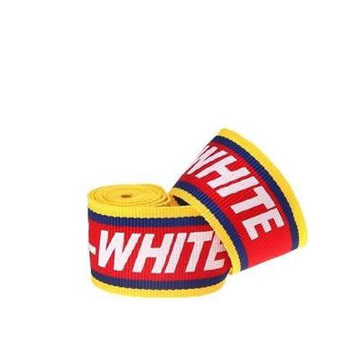 Yusen- Red and Yellow Two-tone Polyester Ribbon Silk Screen White Letters